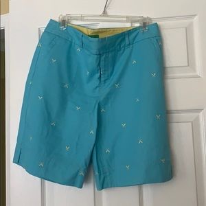 Lily Pulitzer Size 10 Blue & Yellow Shorts
